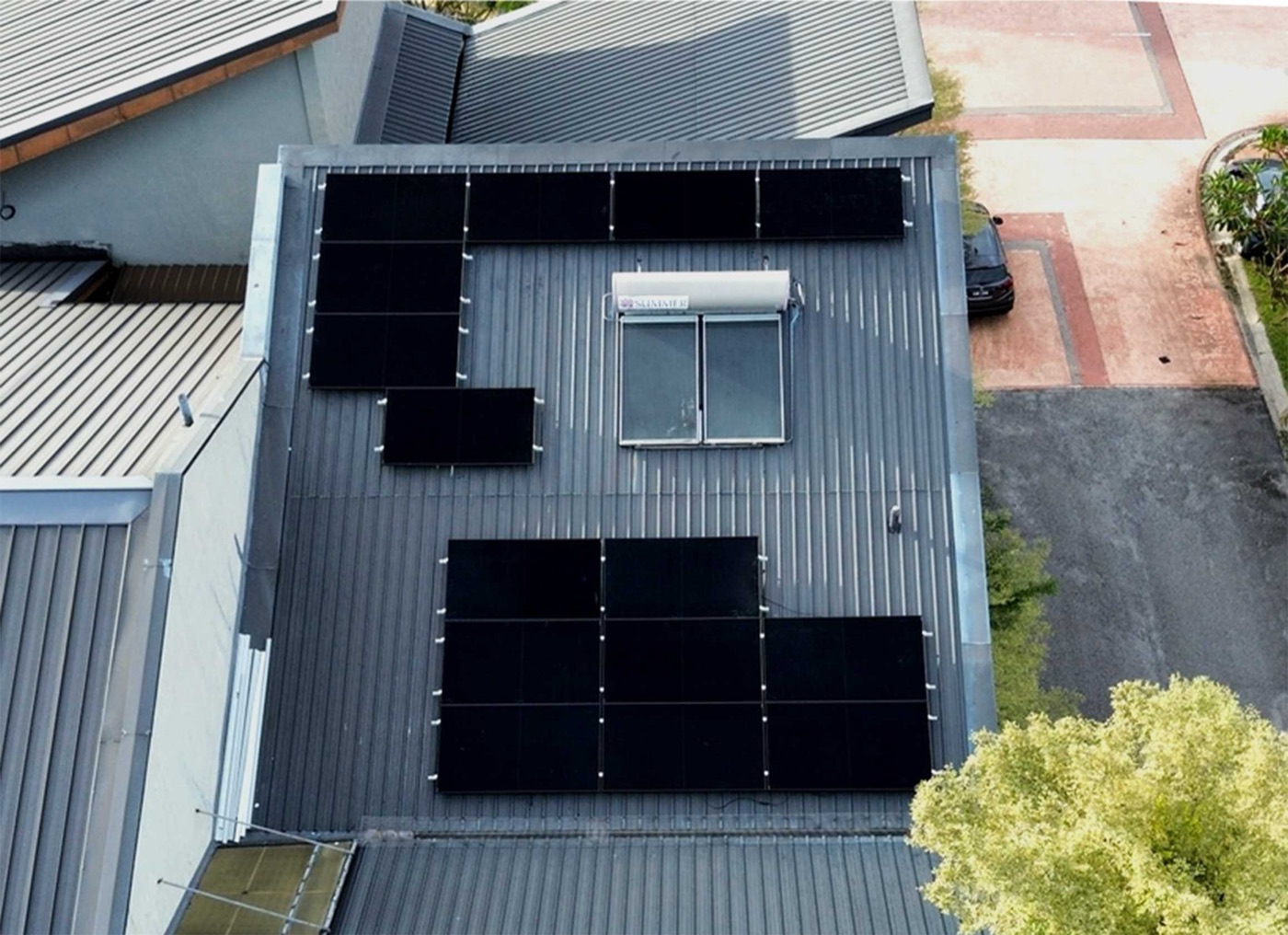 Emit Solar installation, 15 panels
